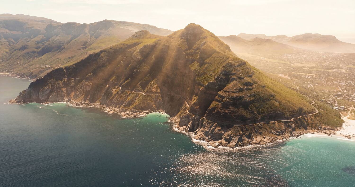 The Cape Peninsula coastline