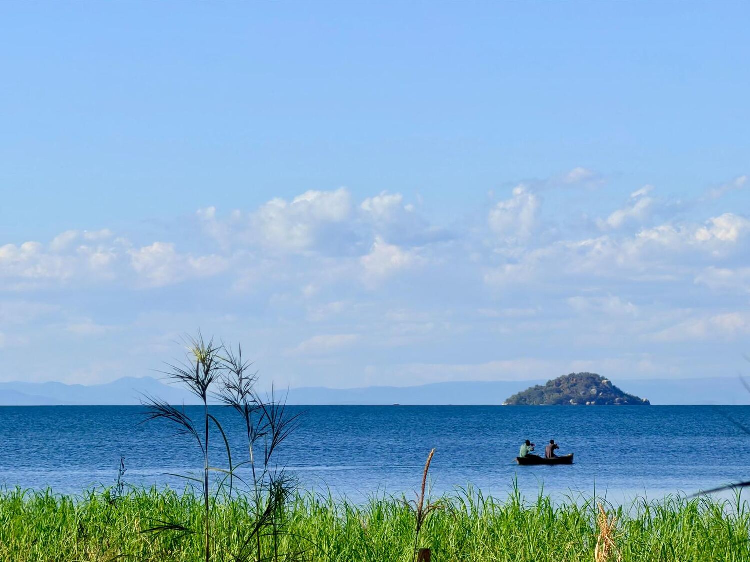 A boat on Lake Malawi
